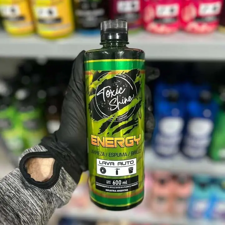 Toxic shine energy | shampoo nanotecnología ph neutro - 600ml