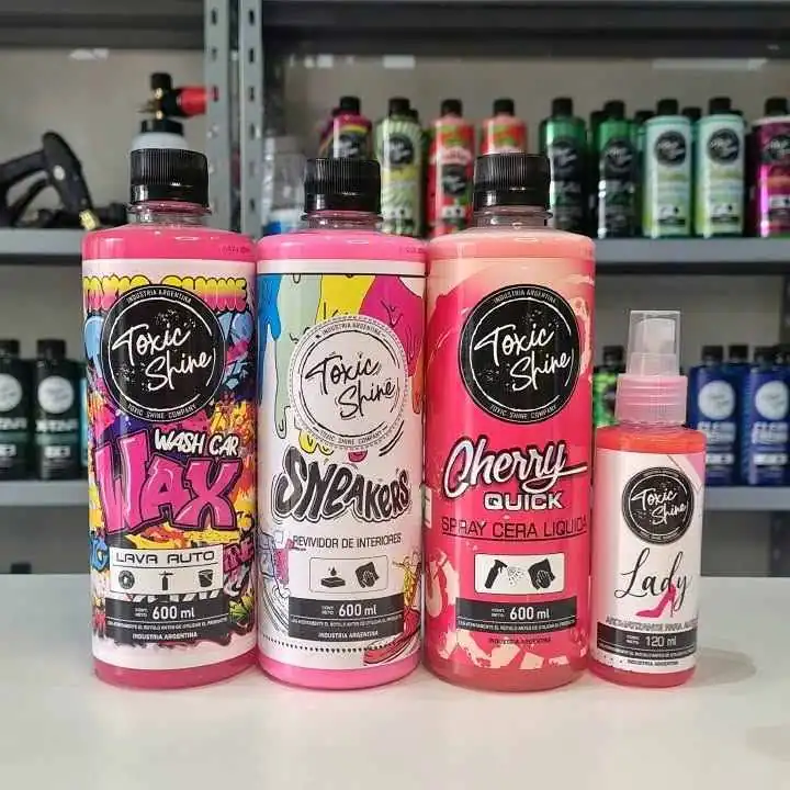 Combo rosa | shampoo + acondicionador + cera liquida + perfume