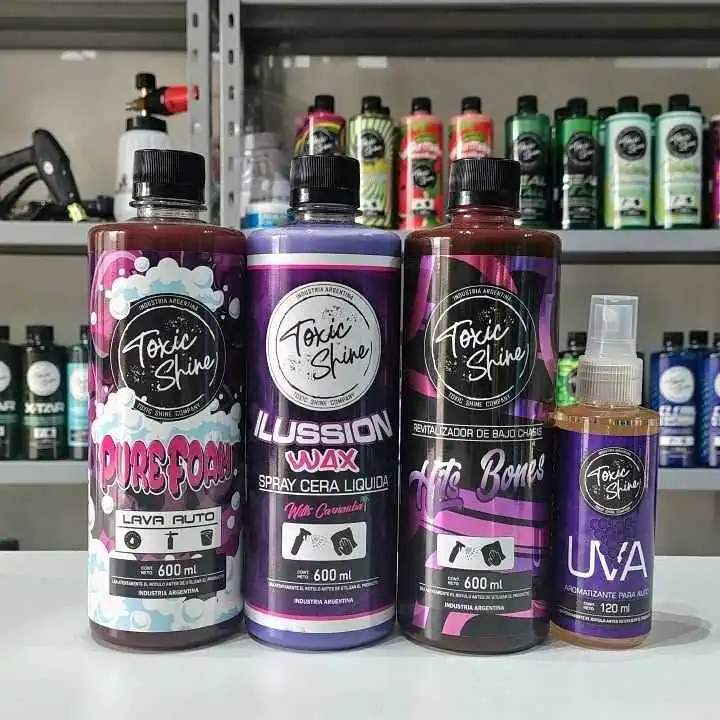 Combo violeta | shampoo + cera liquida + revitalizador chasis + perfume