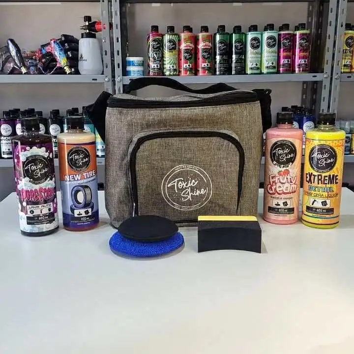 Combo completo toxic shine | bolso grande + productos + accesorios