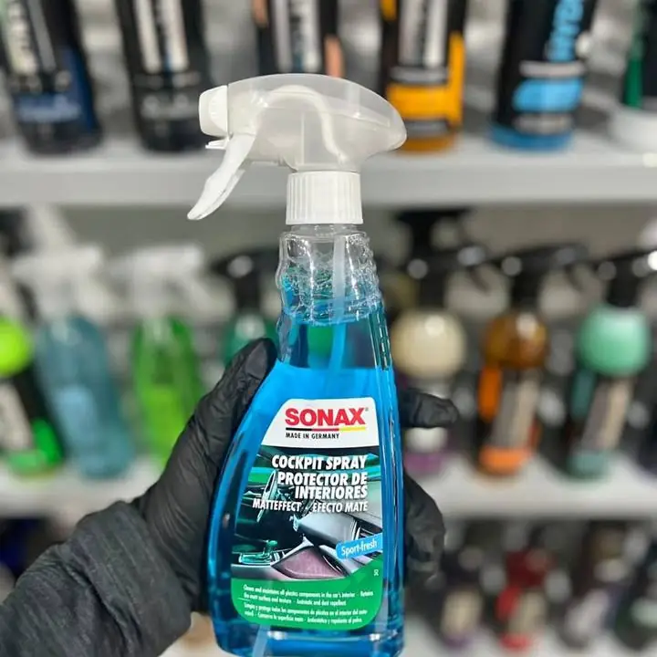Sonax cockpit spray sport fresh | limpiador y protector de interiores - 500ml