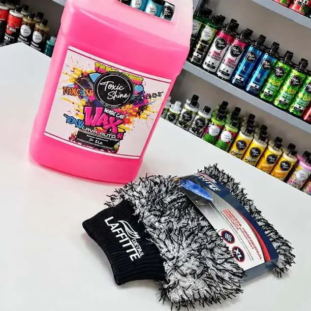 Combo lavado toxic shine + laffitte | shampoo 4LT + manopla XL