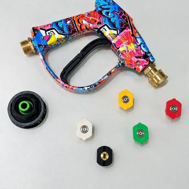 Combo quick connect 8/8,5/9mm + lanza corta graffiti + picos de colores
