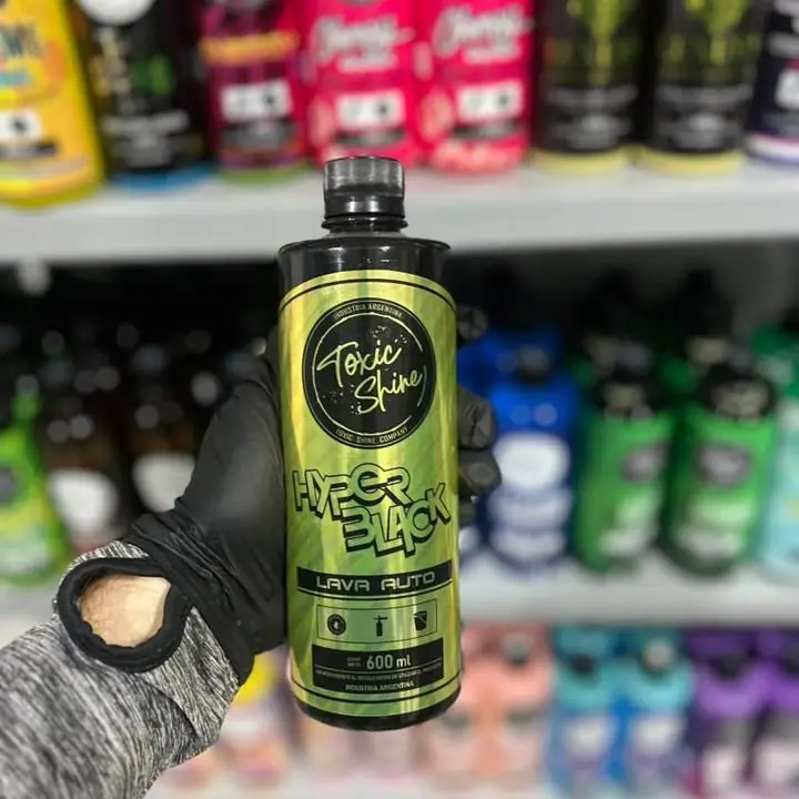 Toxic shine hyper black | shampoo con cera para colores oscuros - 600ml