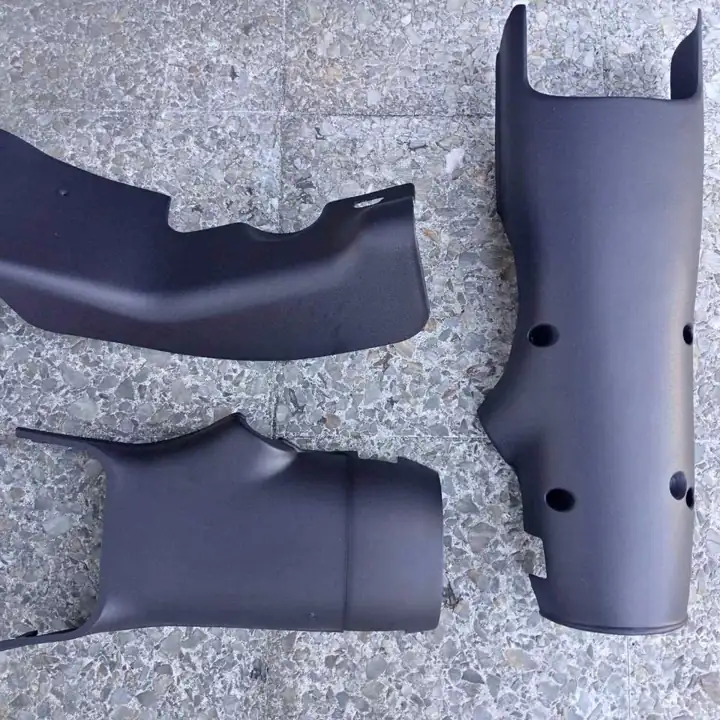 Juego cachas cubre columna direccion y cacha bajo fusilera fiat 128 europa marron