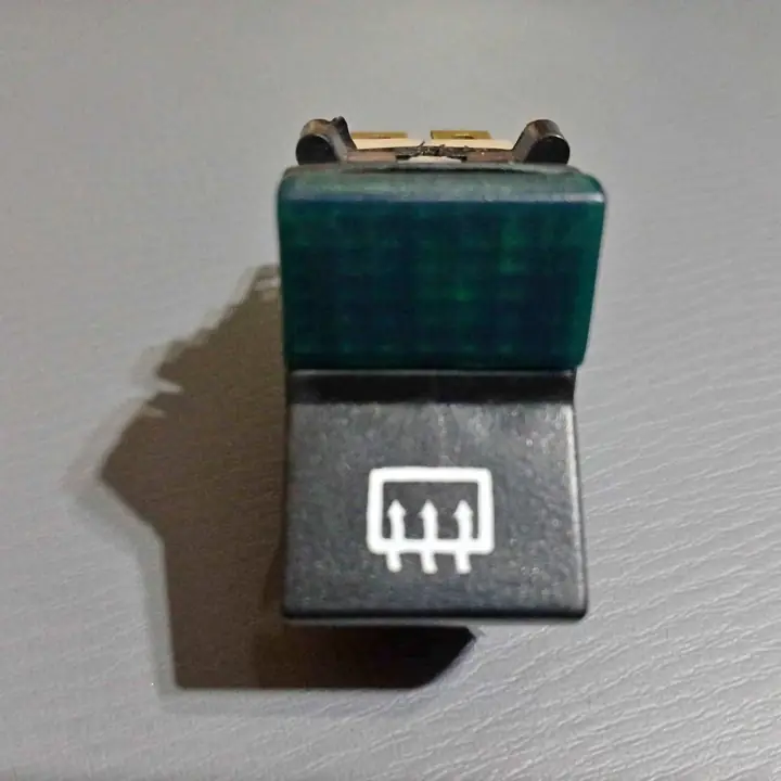 Tecla elod desempañador luneta con luz testigo verde Fiat 128 europa iava/147 CL5 TR5 Sorpasso