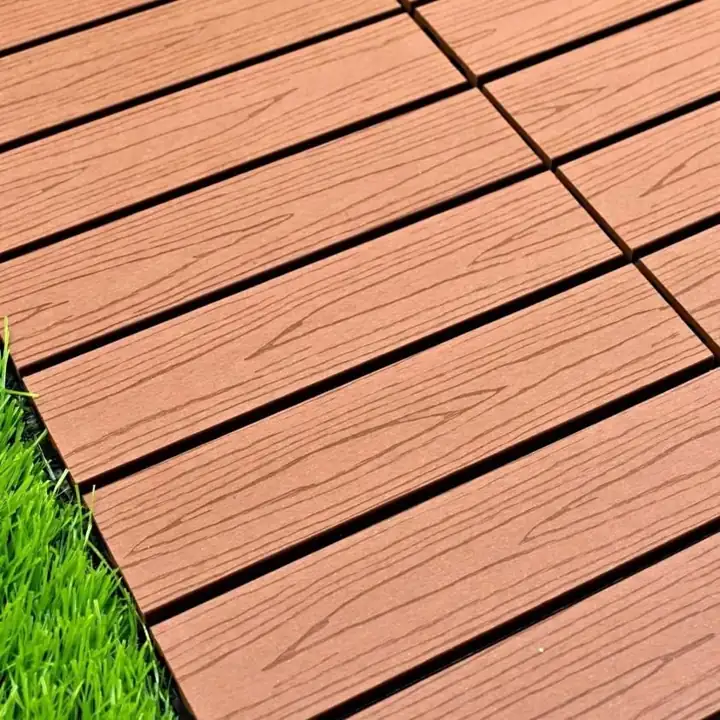 Piso encastrable tipo deck WPC