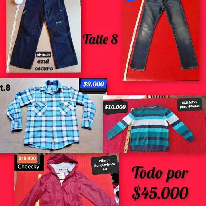 Lote talle 8 nene