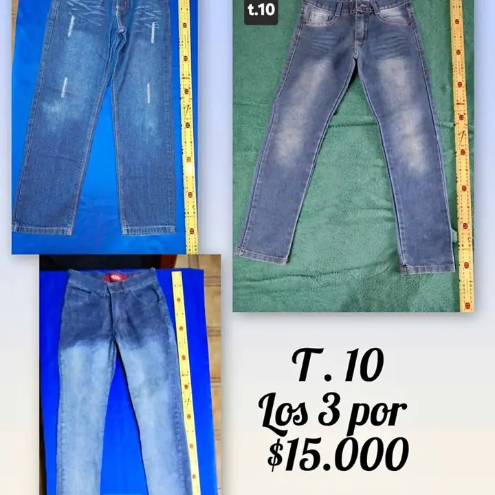 Lote jeans t 10 niño