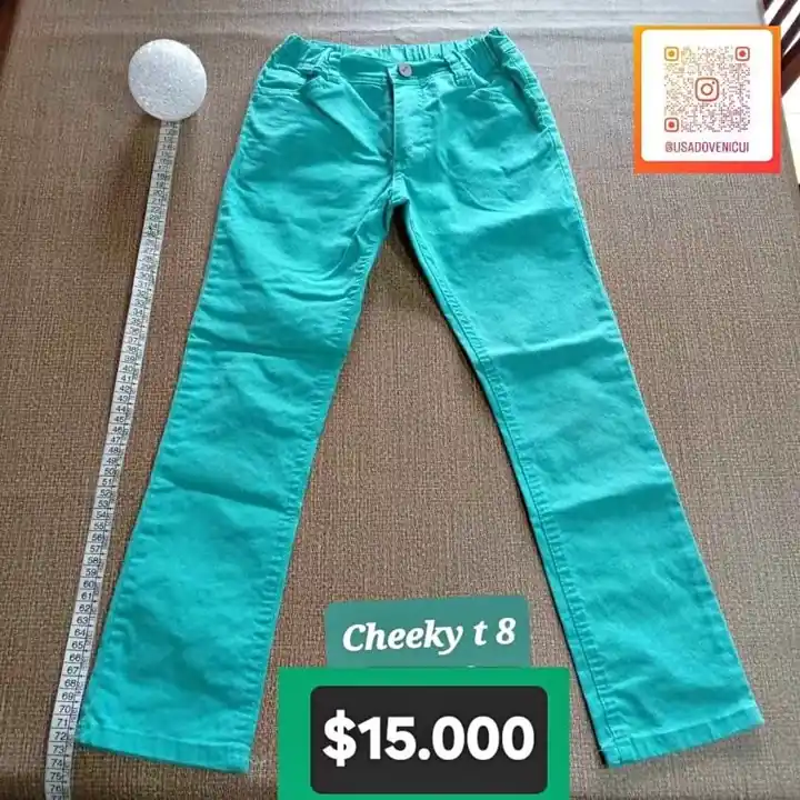 Jean cheeky verde t. 8