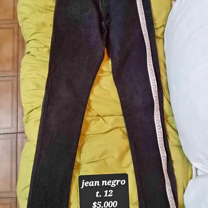 Pantalón Jean negro t.12