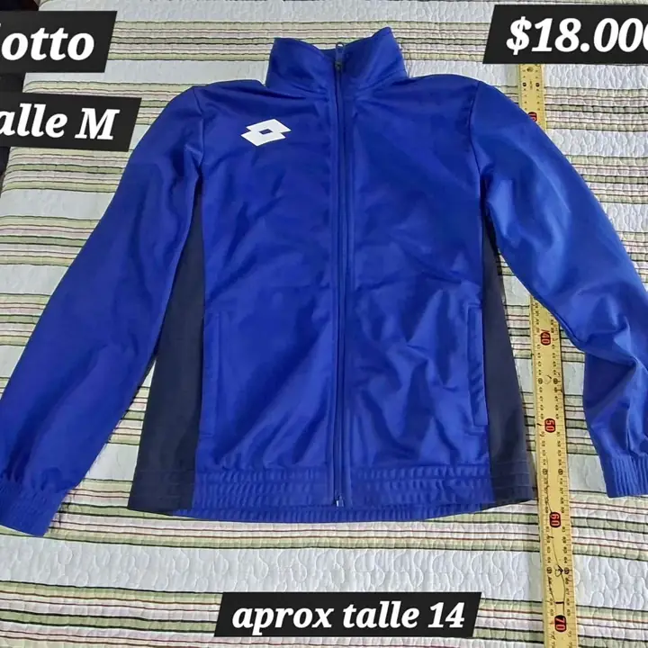 Campera deportiva talle m o t. 14 niño