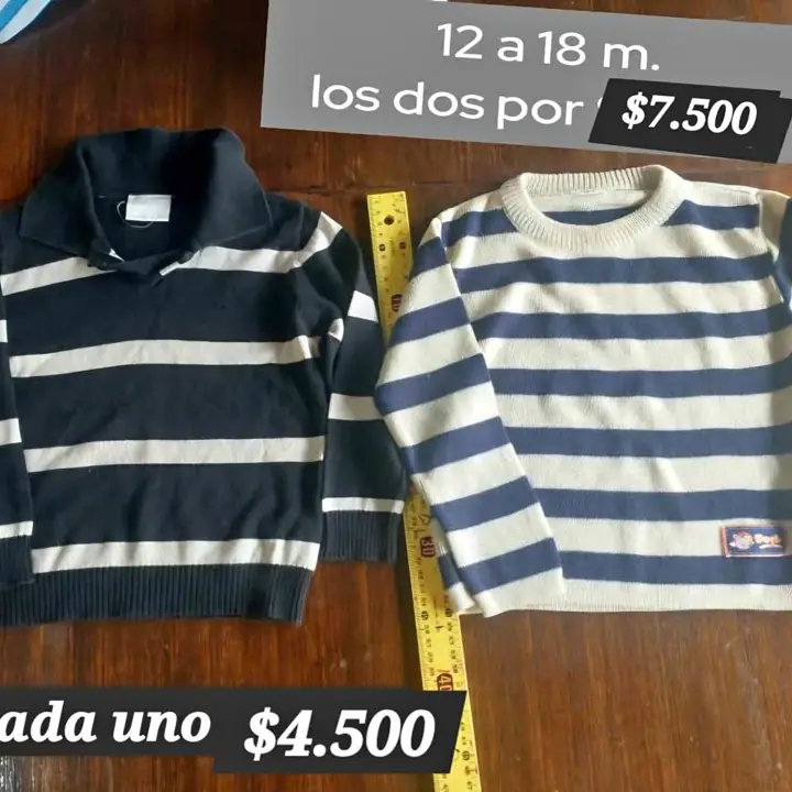 Sueters media estacion bebe 12 a 18 meses. Tb hago lotes