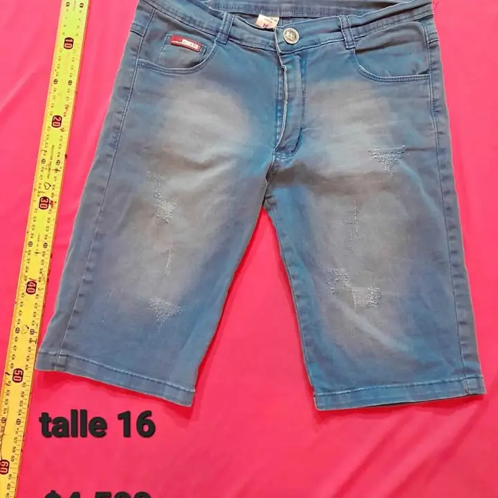 Bermuda de jean talle 16