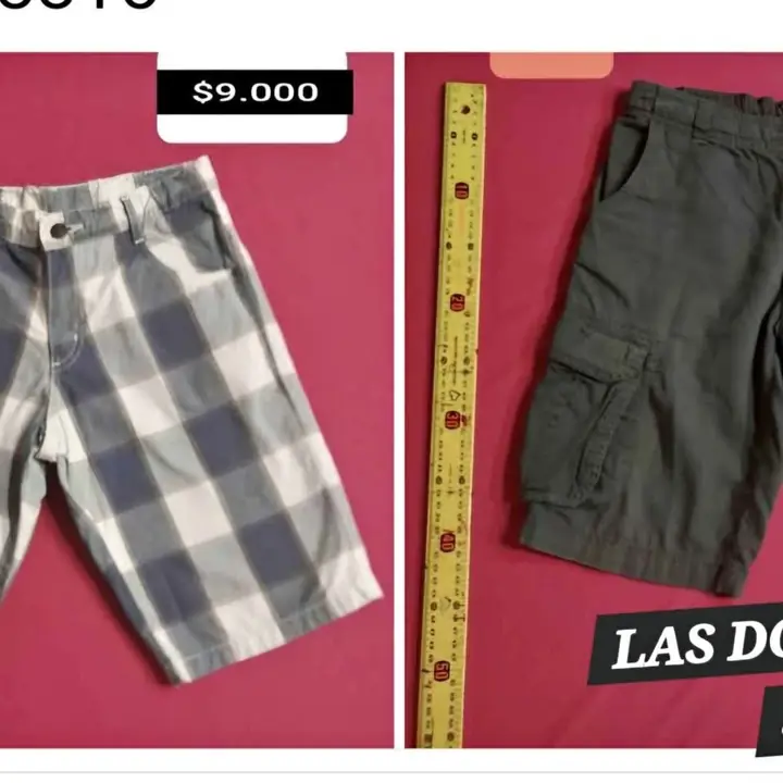 Dos bermudas talle 10 por $10.000