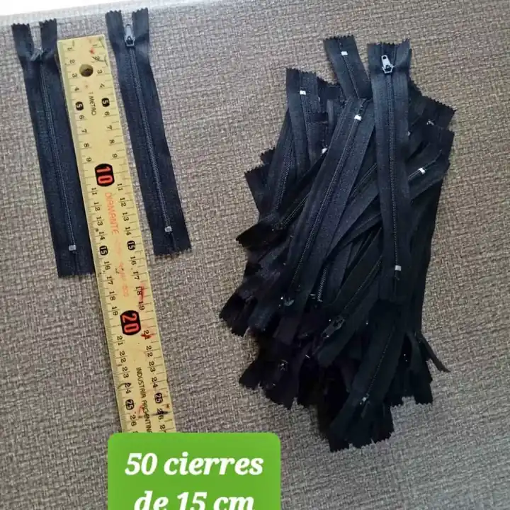 50 Cierres de 15 cm