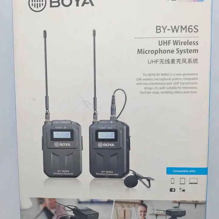 Micrófono profesional levalier o corbatero boya ufh BY-WM6S