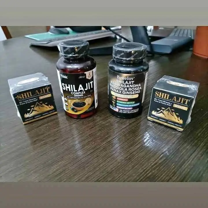 Shilajit producto exclusivo e etgis bienestar reciba natural recoleta presentación 120 cápsulas