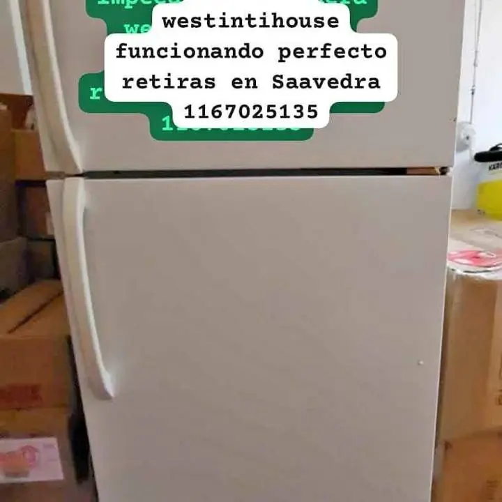 De va huy último día ve ta Saavedra hermosa heladera con frezzer no frost westintihouse