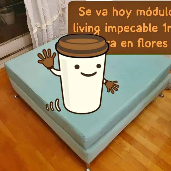 Se va huñ9y en flores hermoso módulo living 1nx1m