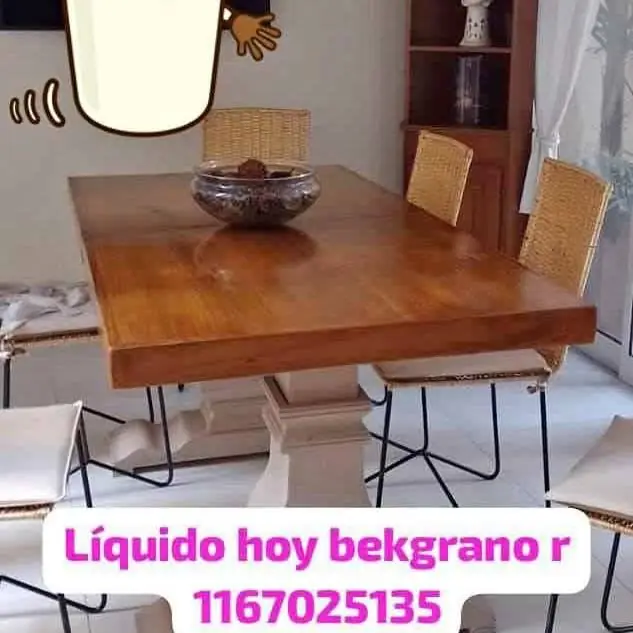 Se va último día venta en bekgrano r hermosa mesa extendible diseño 2.10m