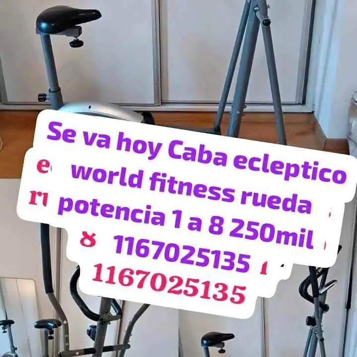 Se vende hermoso ecleptico world fitness rueda fuerza 1 a 8 impecable caba