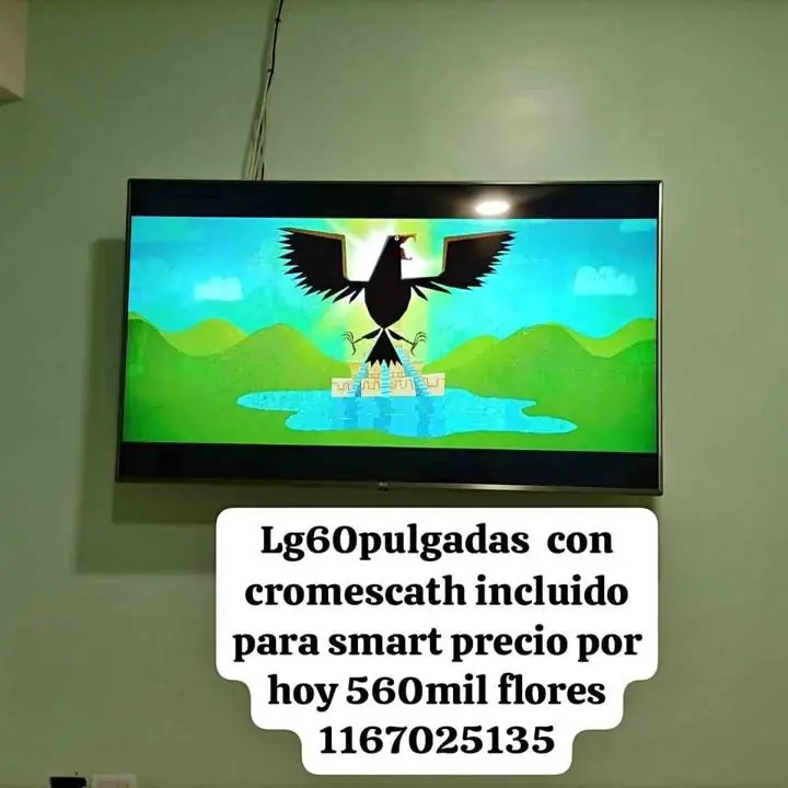 Se vende LG con crome incluido para smart 60 pulgadas impecable flores consulta videos al whatt