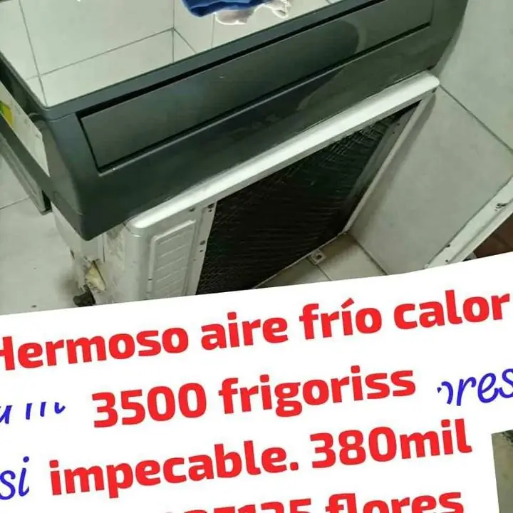 Se ve de impecable aire frío calor 3500 frigoriss se retira por flires