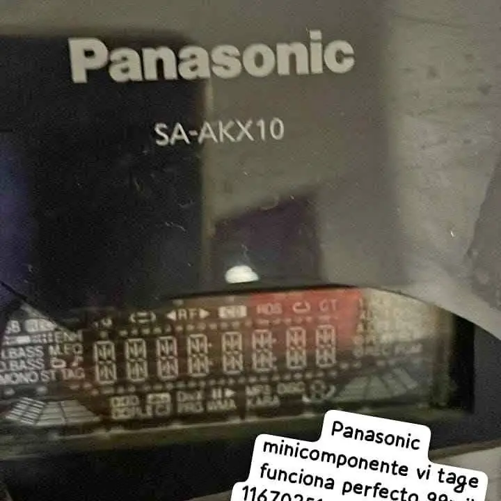 Se va hoy odio minicomponente vintage Panasonic vice te López