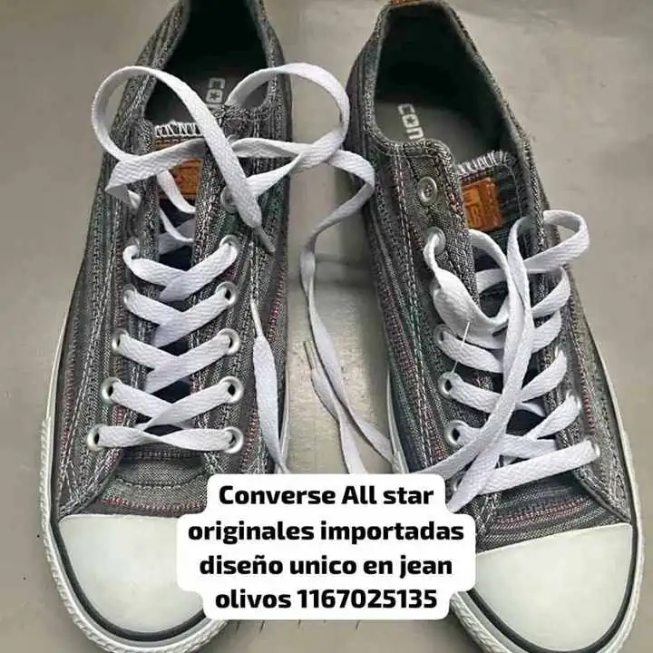 Zapatillas converse All Starr originales de jean diseño unico importadas4.5