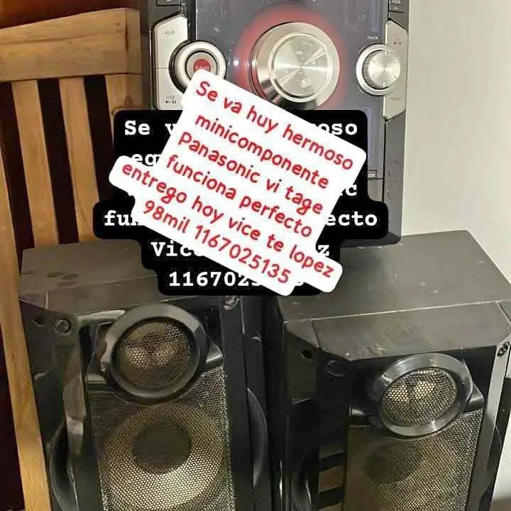 Se va último días ve ta vice te López hermoso equipo de sonido vi tage Panasonic funciona perfecto
