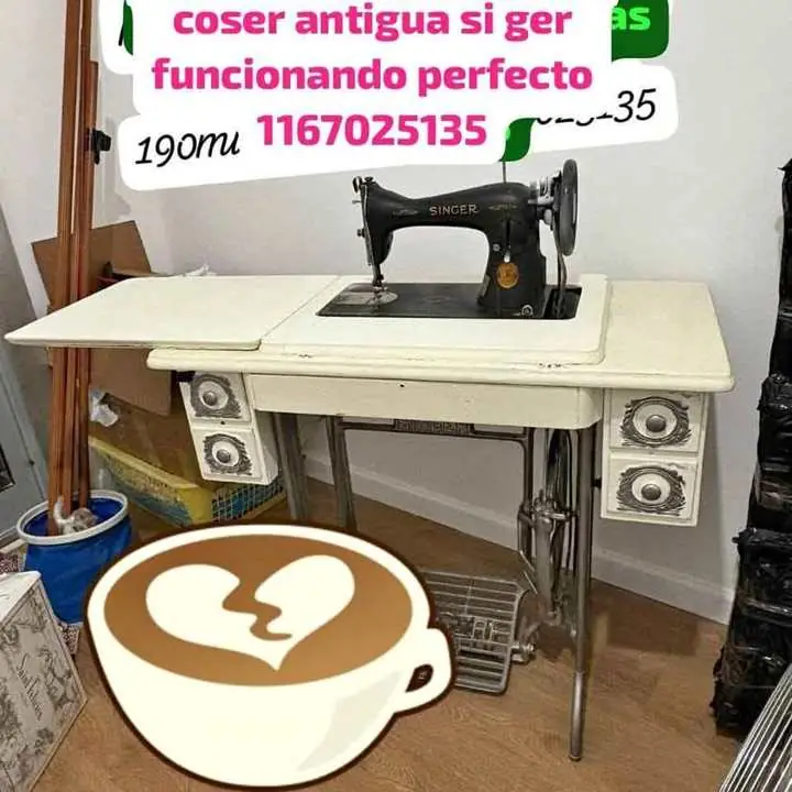 Se va hoy últimos días de venta hermosa singet antigua funcionando perfecta