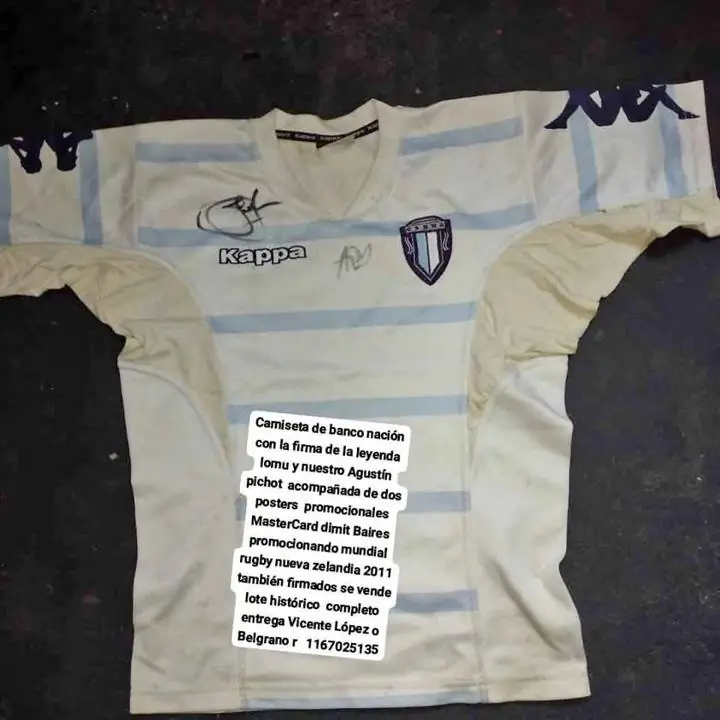 De colección camiseta bck nación y posters autografiadospir la leyenda lomu y nuestro pichot Caba