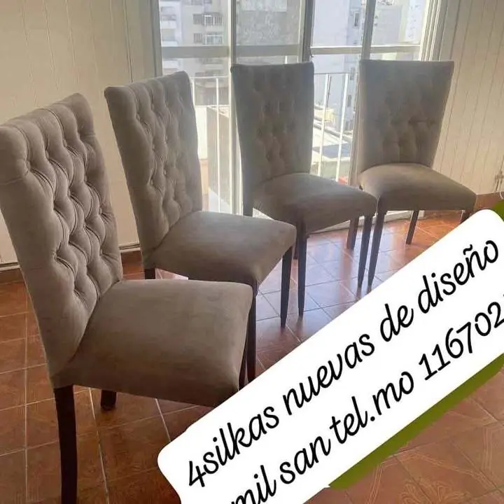 Se ve den 4 sillas nuevas diseño San Telmo