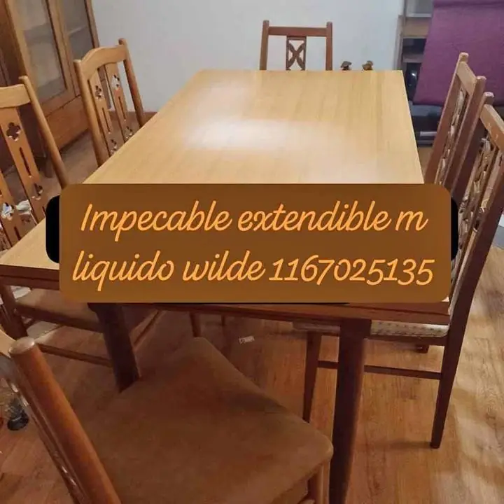 Hermosa mesa extendible 2m retiras en Wilde liquido