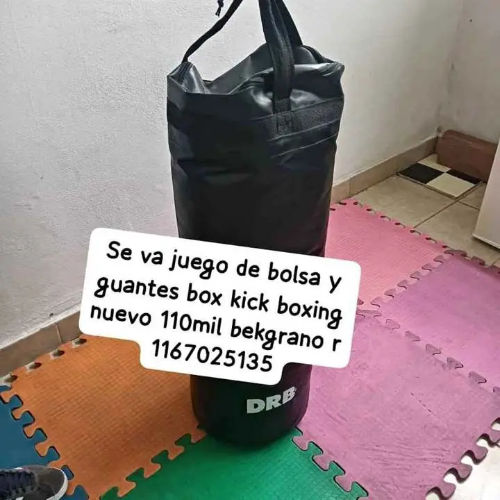 Se va bolsa y guantes boxeo returas en belgrani r