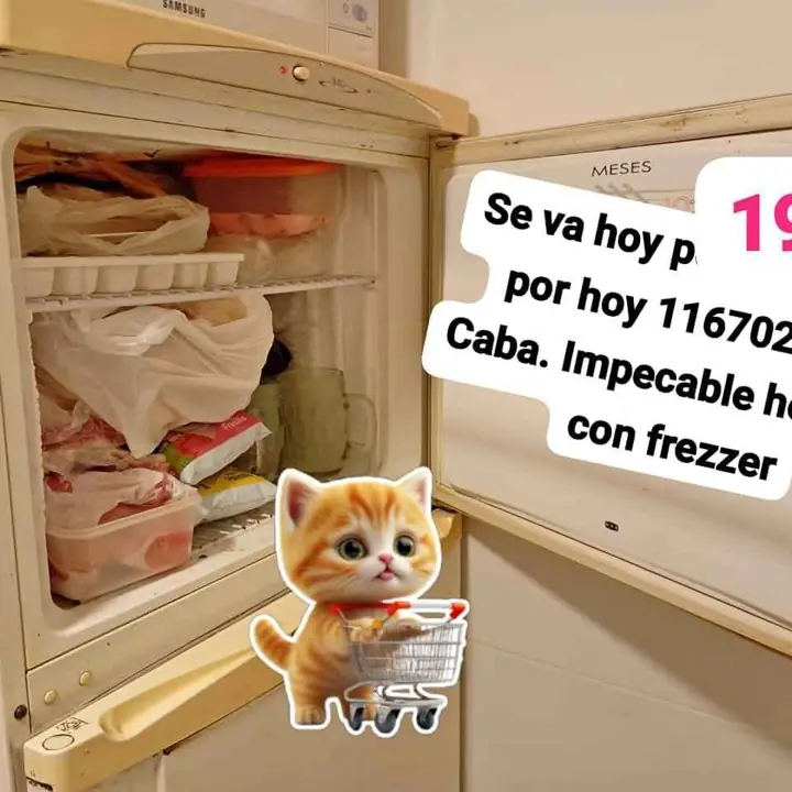 Hermosa heladera co. Feezzer Bosh precio solo por hoy Caba !