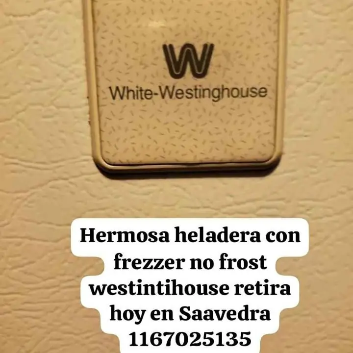 Se va hoy hermosa heladera westhinhose frezzer no frost