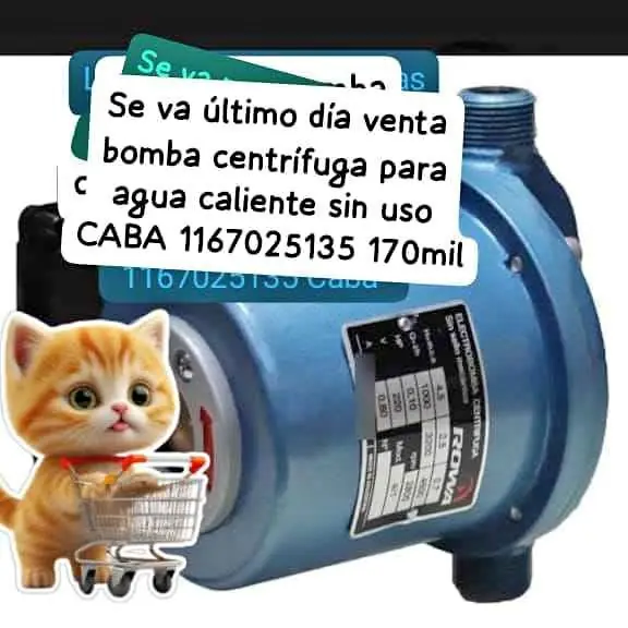 Se va huy bomba centrífuga para agua caliente sin uso CABA