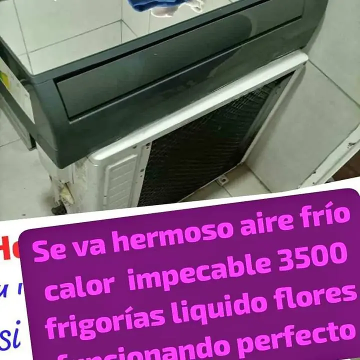 Se va hermoso impecable aire frío calor 3500 frigorías muy poco uso flores