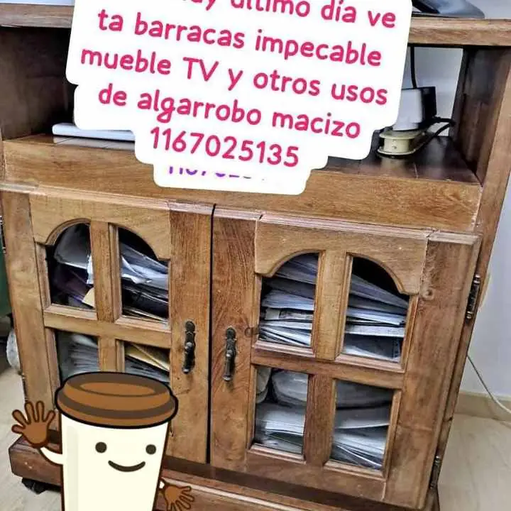 Se va huy hermoso mueble algarrobo macizo returas en barracas