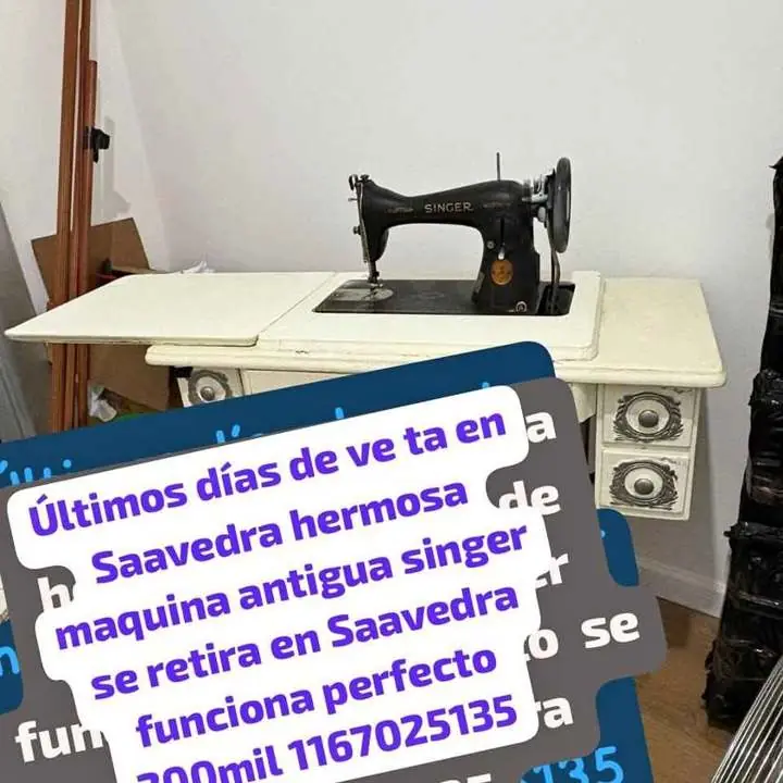 Se va hoy hermosa maquina de coser singer vi tage funcionando perfecto retiras en Saavedra