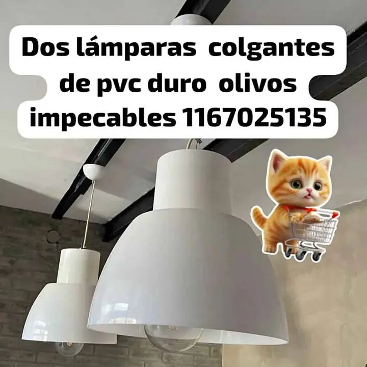 Se van hoy olivos dos lámparas colgantes pvc 40cm diámetro