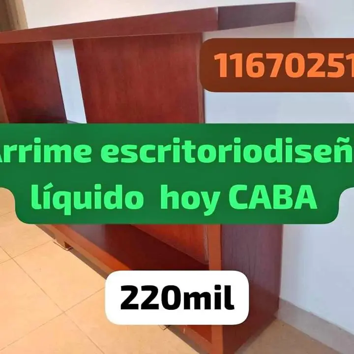 Hermoso arrime escritorio de diseño se retira en balvanera