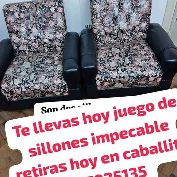Hermoso juego sillones impecable retiras en caballito