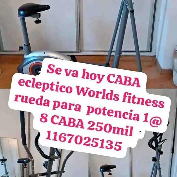 Se ve de hoy ecleptico word fitness rueda para potencia 1 a 8 impecable