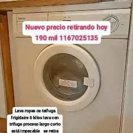 Se va precio solo por hoy lavarropas ce trifugo impecable 6 kilos ropa Caba