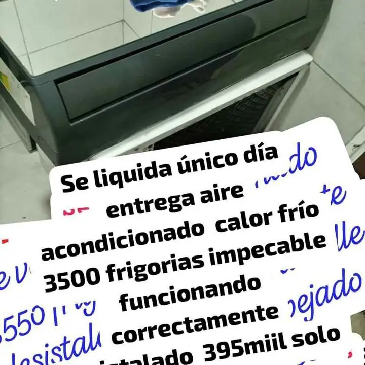 Se va aire aco dicionado frío calor 3500 frigorias muy poco uso flores
