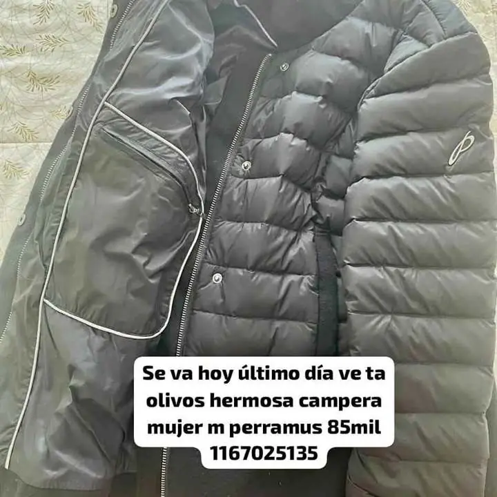 Se va hoy impecable campera mujer m perramus original olivos
