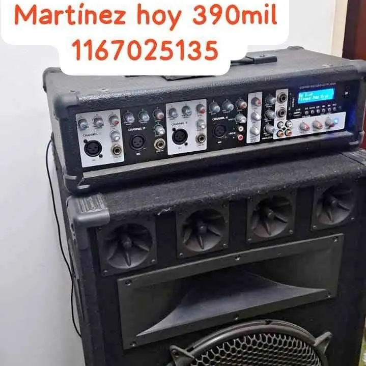 Se va hoy hermoso equipo de sonido se retira en Martínez